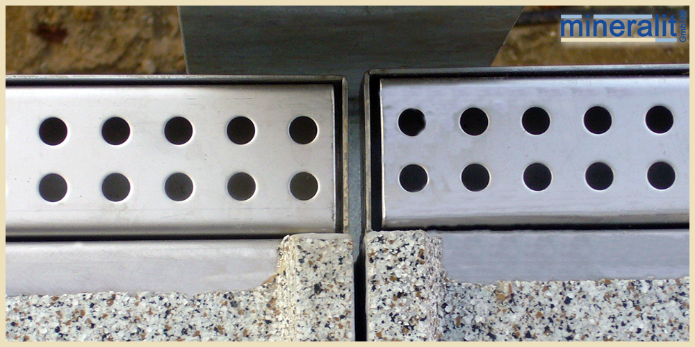Balkonplatten mit wetterfester Entwässerungslösung