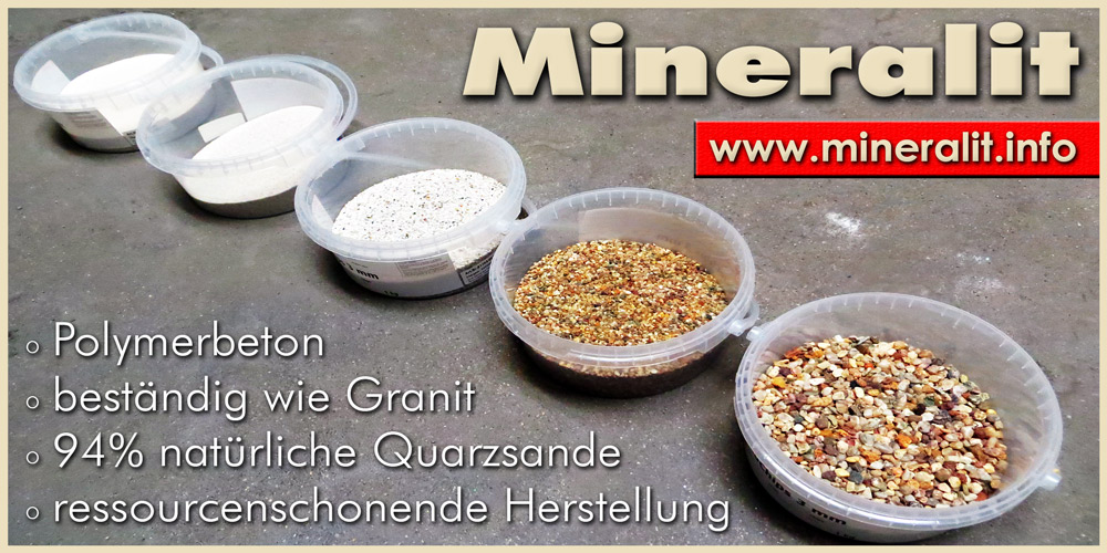 Quarzsande zur Herstellung von Mineralit