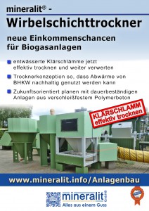 mineralit Trocknungsanlage zur Trocknung von Klärschlamm