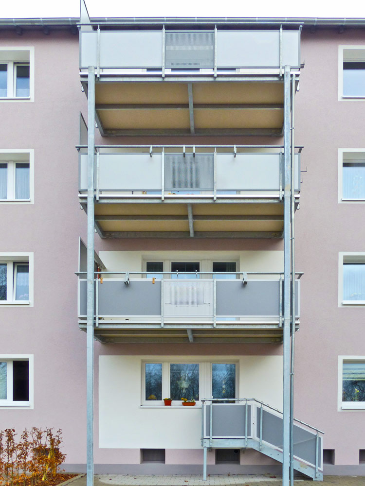Balkonplatten für vorgestellte Balkonanlagen