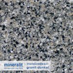 Standard Dekor für Plattenelemente aus Mineralit - granit dunkel