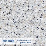 Standard Dekor für Plattenelemente aus Mineralit - granit hell