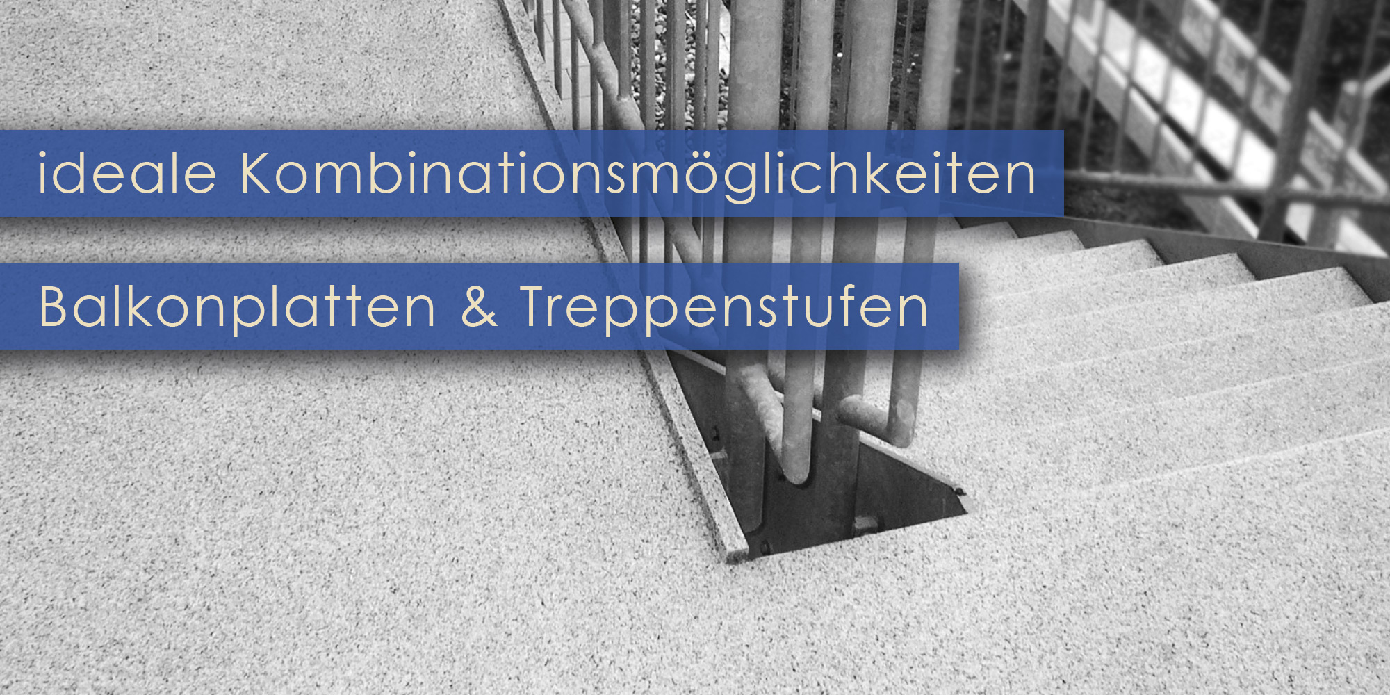 Balkonböden und Treppenstufen im Kombisystem