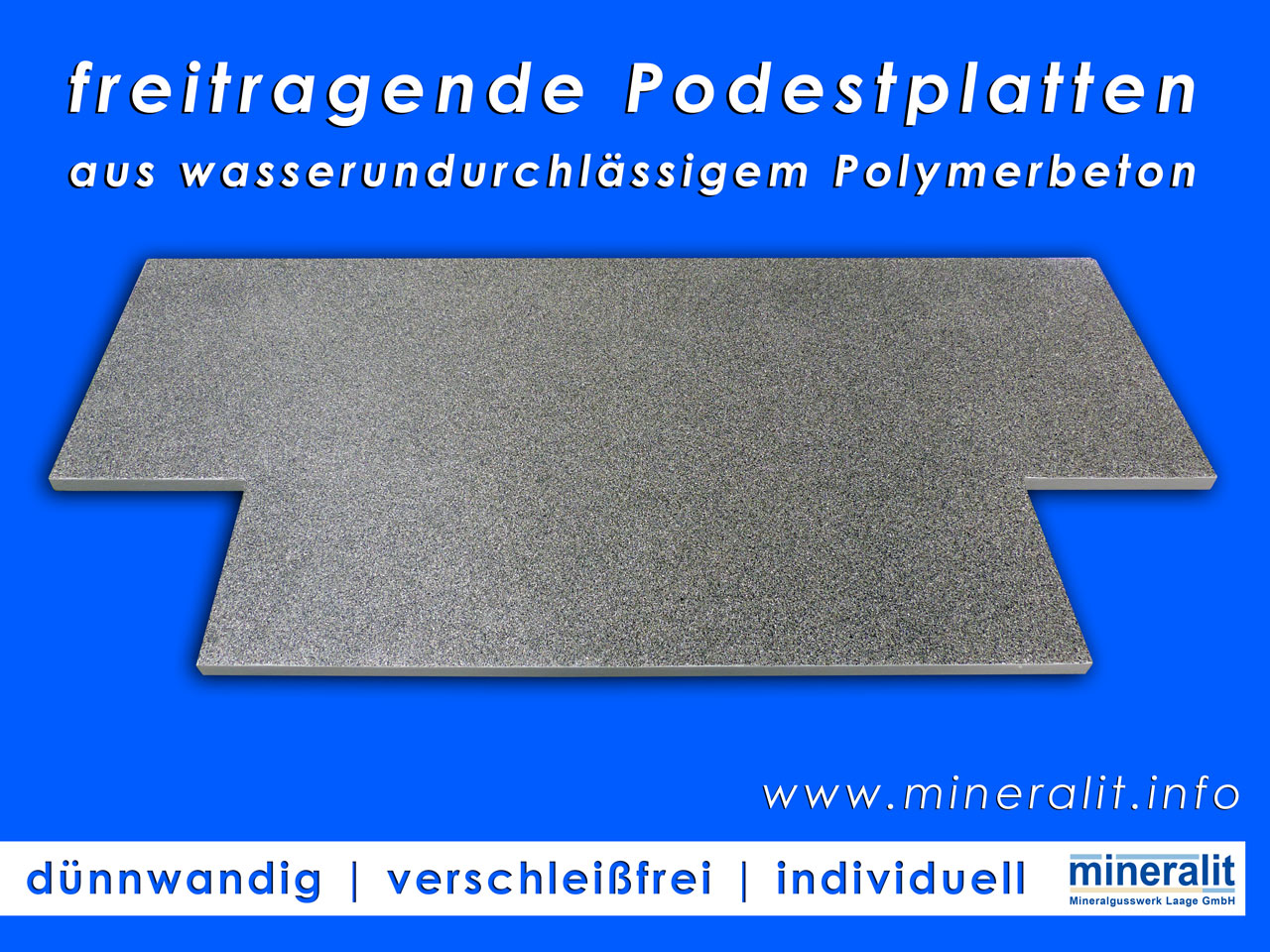 individuelle Podestplatten für den Eingangsbereich